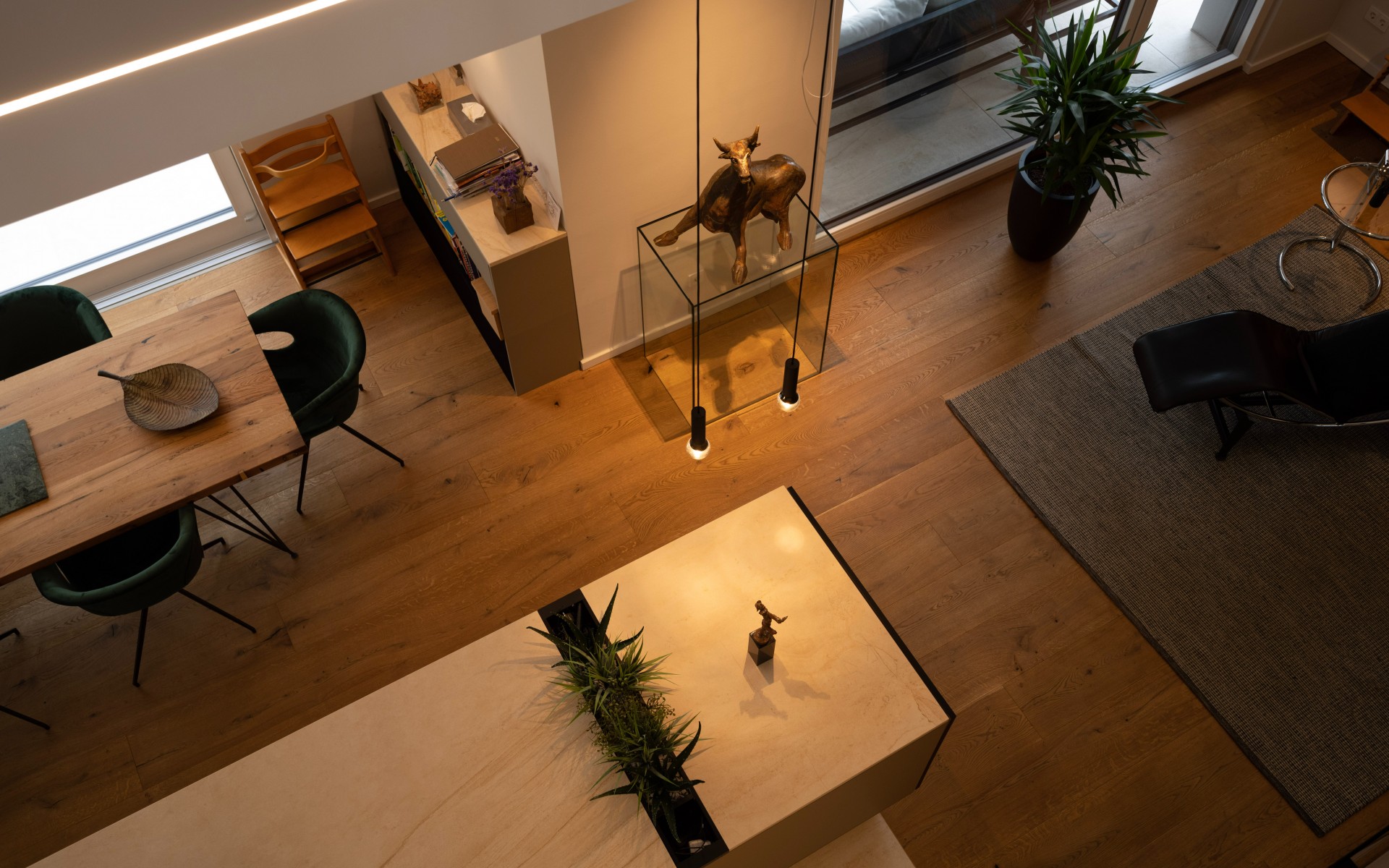 Innenausbau Küchenbereich Esszimmer Wohnbereich